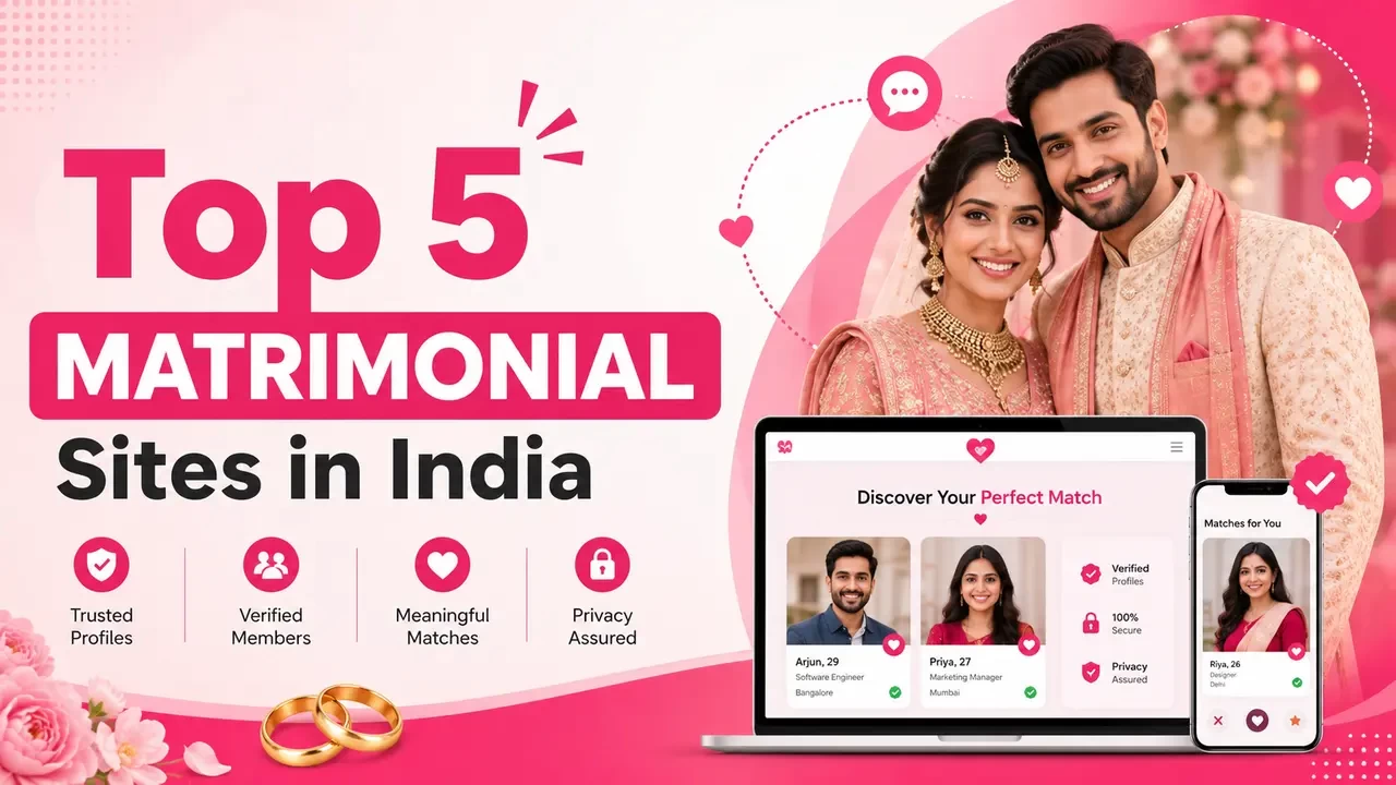 Top 5 Matrimonial Sites in India